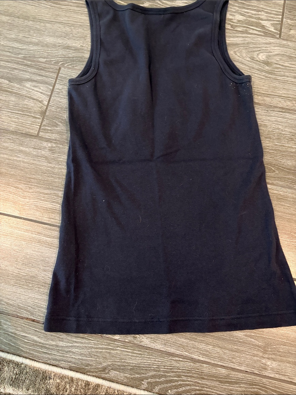 Tory Burch Navy Tank with Yellow Logo - Picture 4 of 7